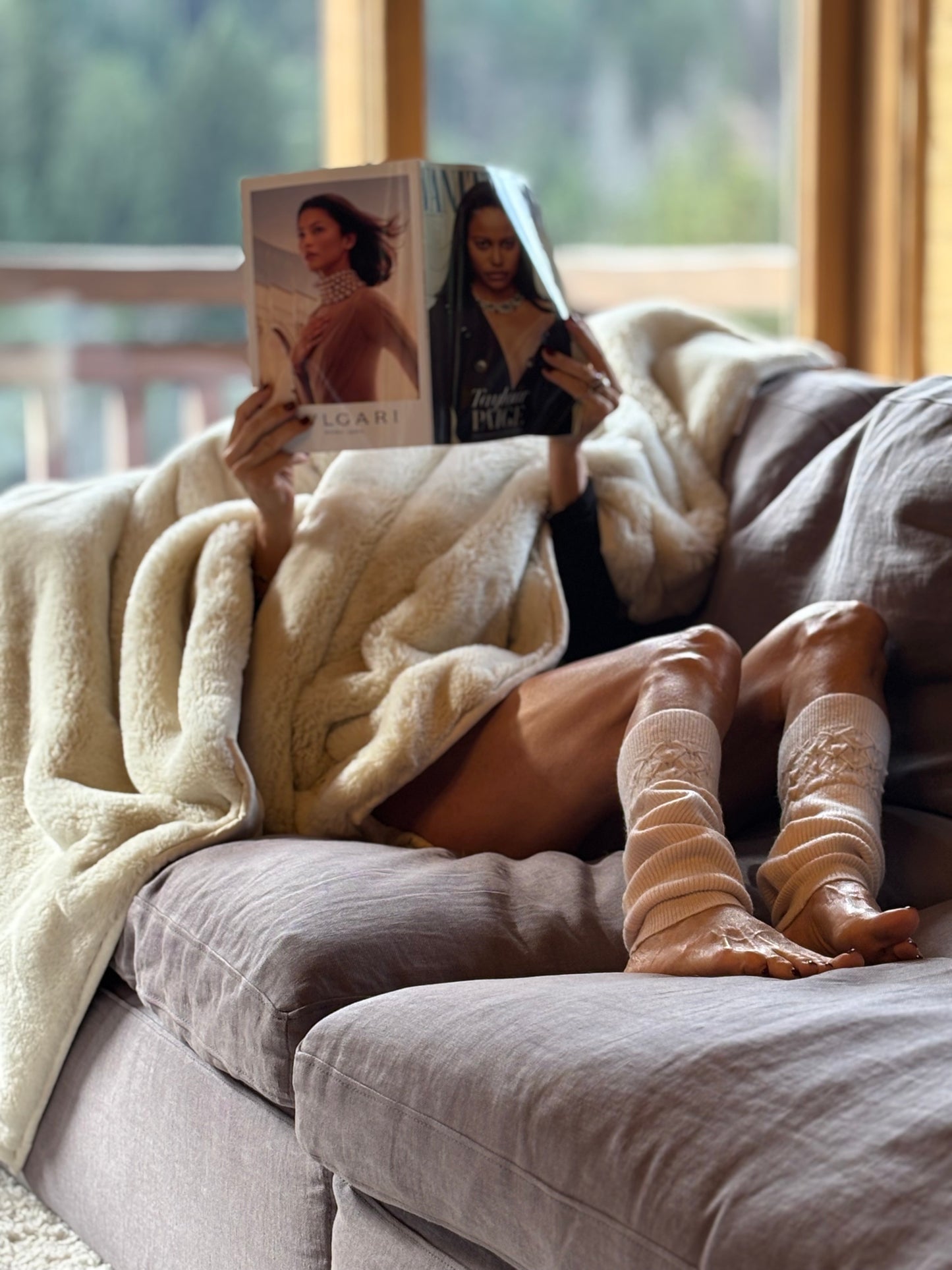 The Fonda Leg Warmer - Rose Quartz